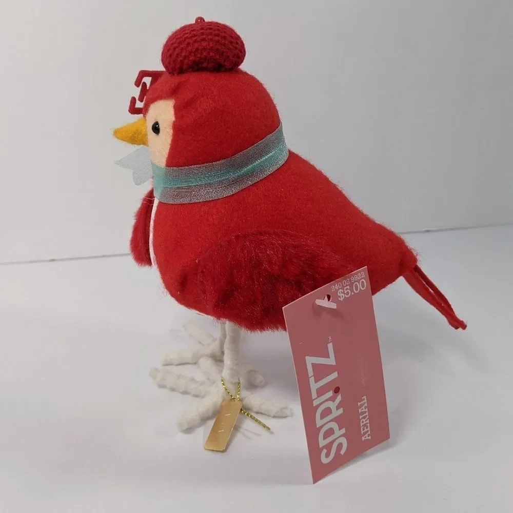 New Spritz Aerial Bird Target Valentine's Day Decor Love Sign Beret Hat Red NWT